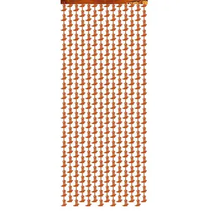 2m orange laser cowboy boot fringe curtain for western party backdrop decorations