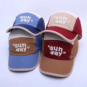 Casquettes de baseball enfant multicolores brodées Sun Day pour protection solaire