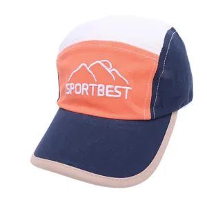 Kids color-block baseball cap with Sportbest embroidery and sun protection visor