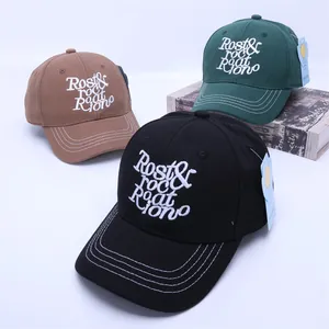 Kids Baseball Cap Letter Embroidered Adjustable Sun Hat Street Hip Hop Style Cotton Blend Duckbill Cap For Boys Girls