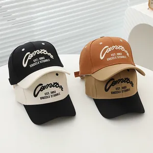 Berretto da Baseball per Bambini in Colore a Contrasto con Ricamo Lettere 1993 Protezione Solare Cappello Hip Hop per Ragazzi Ragazze Quotidiano