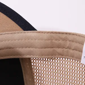 Detail of breathable mesh fabric and precise stitching on the lucky bear kids baseball cap