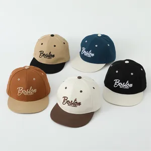 Détails de cinq casquettes de baseball hip-hop brodées Boston EST.1987 en plusieurs couleurs