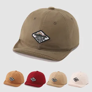 Baby Soft Brim Baseball Cap Cotton Polyester Mountain Embroidery Adjustable Sun Hat For Toddler Boys Girls Casual Outdoor Hat