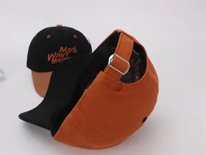 Detail of street style kids baseball cap showing metal buckle and high-quality embroidery