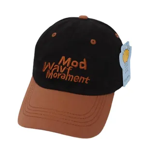 Kids color-block baseball cap with Mod Wave Movement embroidery and flat brim