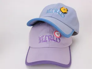Détails de casquettes baseball enfant avec broderie BEERUS et badges cartoon mignons
