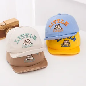 Baby Cotton Baseball Cap Cartoon Cat Bear Embroidery Soft Brim Adjustable Sun Hat For Toddler Infant Boys Girls Daily Wear