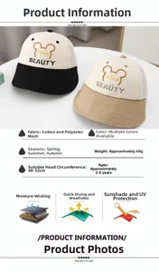 Detailed specs of breathable mesh sun hat for kids with sweat-wicking fabric features