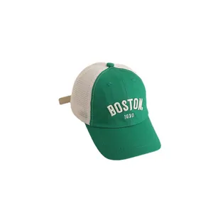 Παιδικό καπέλο μπέιζμπολ Boston με κέντημα και δίχτυ για προστασία από τον ήλιο