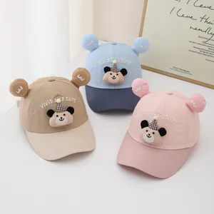 Casquette de Baseball avec Oreilles d'Ours pour Enfants Séchage Rapide Respirant Chapeau de Soleil pour Garçons Filles Extérieur