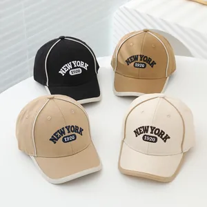 Ensemble de casquettes de baseball enfant avec broderie New York en quatre coloris