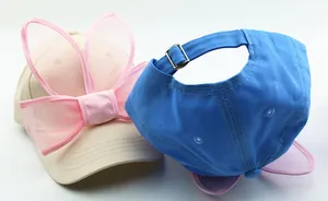 Détails de casquettes enfant avec nœud en résille oreilles de lapin et boucle réglable