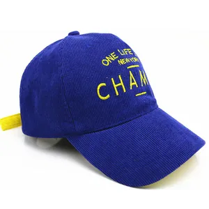 Casquette de baseball en velours côtelé pour enfants avec broderie One Life New York Champ