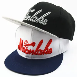 Παιδικό Καπέλο Μπέιζμπολ Snapback Ίσιο Γείσο 3D Κέντημα Γράμμα Moonlake Χρωματικές Αντιθέσεις Hip Hop Καπέλο Ήλιου