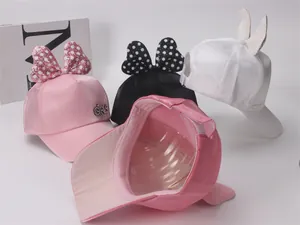 Détails des casquettes de baseball scintillantes pour enfants avec nœuds et oreilles