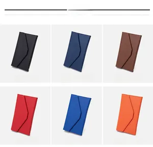 Travel passport wallet collection in six colors with RFID protection and cross-grain texture