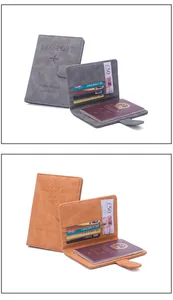 Detalle interior del porta pasaporte RFID con múltiples ranuras para tarjetas y billetes