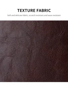 Detail of soft RFID passport holder showing scratch-resistant lychee pattern leather texture