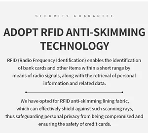 Λεπτομέρεια επένδυσης RFID για προστασία καρτών από μη εξουσιοδοτημένη σάρωση