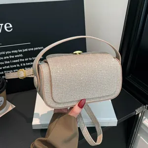 Sac Bandoulière de Luxe à Paillettes Scintillantes en Cuir PU Sac à Main à Paillettes Fête de Soirée Bandoulière Réglable