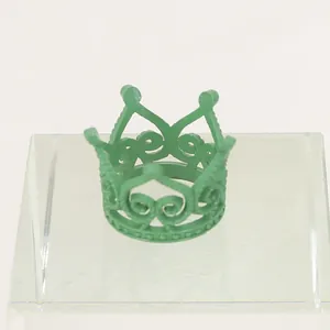 Mini-Kronen-Haarschmuck in Grün für Puppen und DIY-Geburtstagsdekorationen