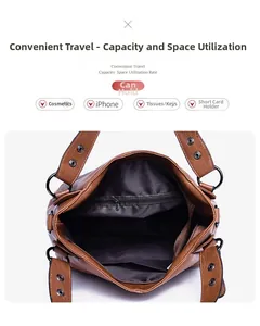 Spacious tote bag interior showing capacity for makeup, iPhone, and keys with zipped pocket