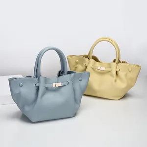 Large Capacity Winged Tote Bag For Women Fashion PU Leather Litchi Pattern Handbag Office Work Commute Shoulder Bag With Adjustable Strap