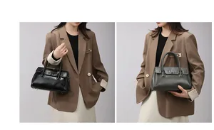 Détails de sacs à main élégants avec poignées tressées et fermoir en noir et vert olive