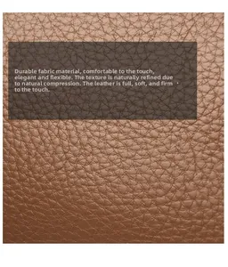 Gros plan sur le cuir marron à grain litchi montrant une texture durable et souple