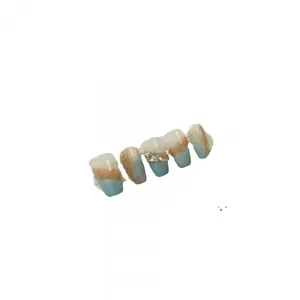 Handmade press-on nails with blue and caramel marble gradient and gold foil accents