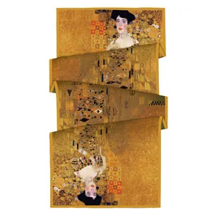 Châle de protection solaire à peinture florale avec motif d'art Gustav Klimt