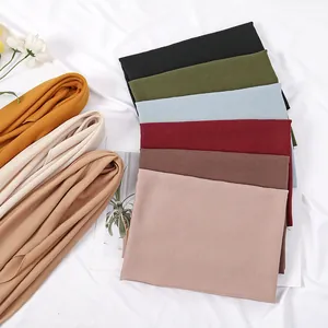 Women Fashion Cotton Linen Square Scarf Solid Color Large Shawl Sun Protection Beach Scarf Elegant Commute Head Scarf