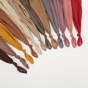 Bufanda transpirable de modal para mujer en varios colores lisos y textura de seda suave