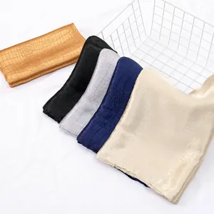 Womens Fashion Satin Scarf Embossed Animal Texture Elegant Polyester Long Shawl Metallic Luster Lightweight Wrap For Party Daily Wear