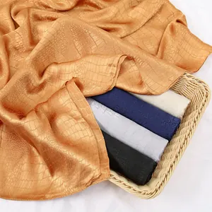 Lustrous snake skin texture scarf set with elegant shimmer fabric in multiple colors