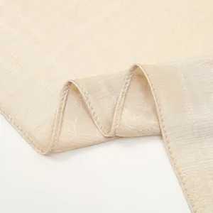 Elegant champagne gold scarf with shiny snakeskin texture and high-quality silk finish