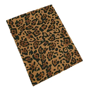 Lightweight leopard print cotton scarf for women, versatile thin shawl and headwrap