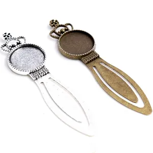 Retro 20mm Lesezeichen-Basis-Set in Antik-Silber und Bronze für DIY-Bastelarbeiten