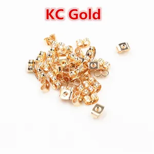 Κουμπώματα πεταλούδα σε χρώμα KC Gold για DIY κοσμήματα και ασφάλεια για τα σκουλαρίκια