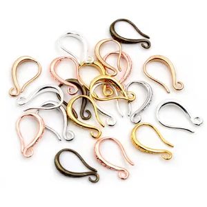 Kupfer DIY Ohrhaken Für Schmuckherstellung Französischer Vintage Stil Eingelegtes Zirkon Dekorative Ohrringzubehör Gold Silber Bronze Plattiert