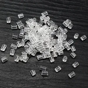Pack de cierres de pendientes transparentes y cuentas espaciadoras para bisutería DIY