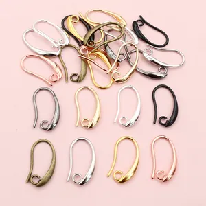 Ganci per orecchini in rame in oro argento e oro rosa per creazione di gioielli
