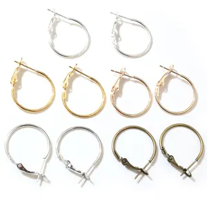 Apprêts Créoles en Cuivre Ronds pour la Fabrication de Bijoux DIY Composants Vintage Style Français Accessoires pour Boucles d'Oreilles Artisanales pour Femmes