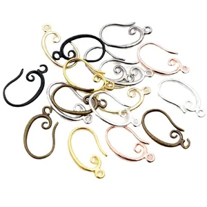 DIY Copper Earring Hooks in Gold, Silver, Bronze, and Black finishes for jewelry making