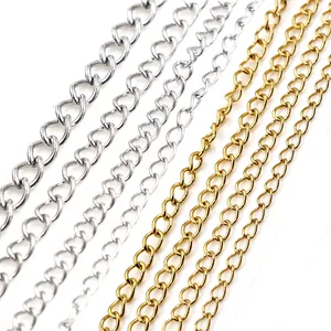 Edelstahl Gliederkette Rolle Für DIY Schmuckherstellung Halsketten Armbänder Verlängerung Tail Chain Material Gold Silber Galvanisiert Zubehör