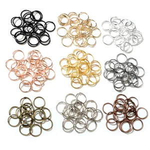 Set di 200 anellini in metallo da 3-12mm in 9 colori per creazione di gioielli fai-da-te