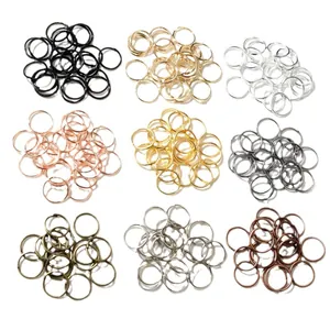 Set di connettori per gioielli fai-da-te con 9 finiture metalliche oro argento e bronzo