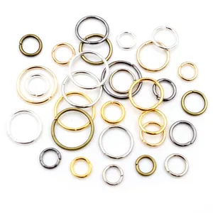 Iron Electroplated Open Jump Rings Round Connectors For DIY Jewelry Making Findings Necklace Bracelet Handcraft Materials Mixed Colors