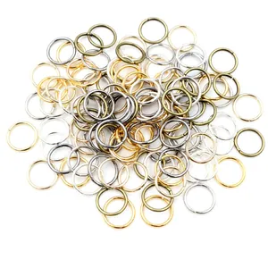 Assorted bulk jump rings in gold silver and bronze for handmade jewelry DIY crafting